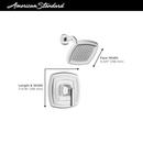 American Standard Brushed Nickel One Handle Single Function Shower Faucet (Trim Only) 