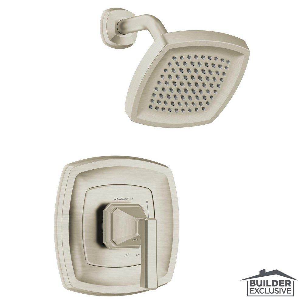 One Handle Single Function Shower Faucet in Brushed Nickel (Trim Only) 