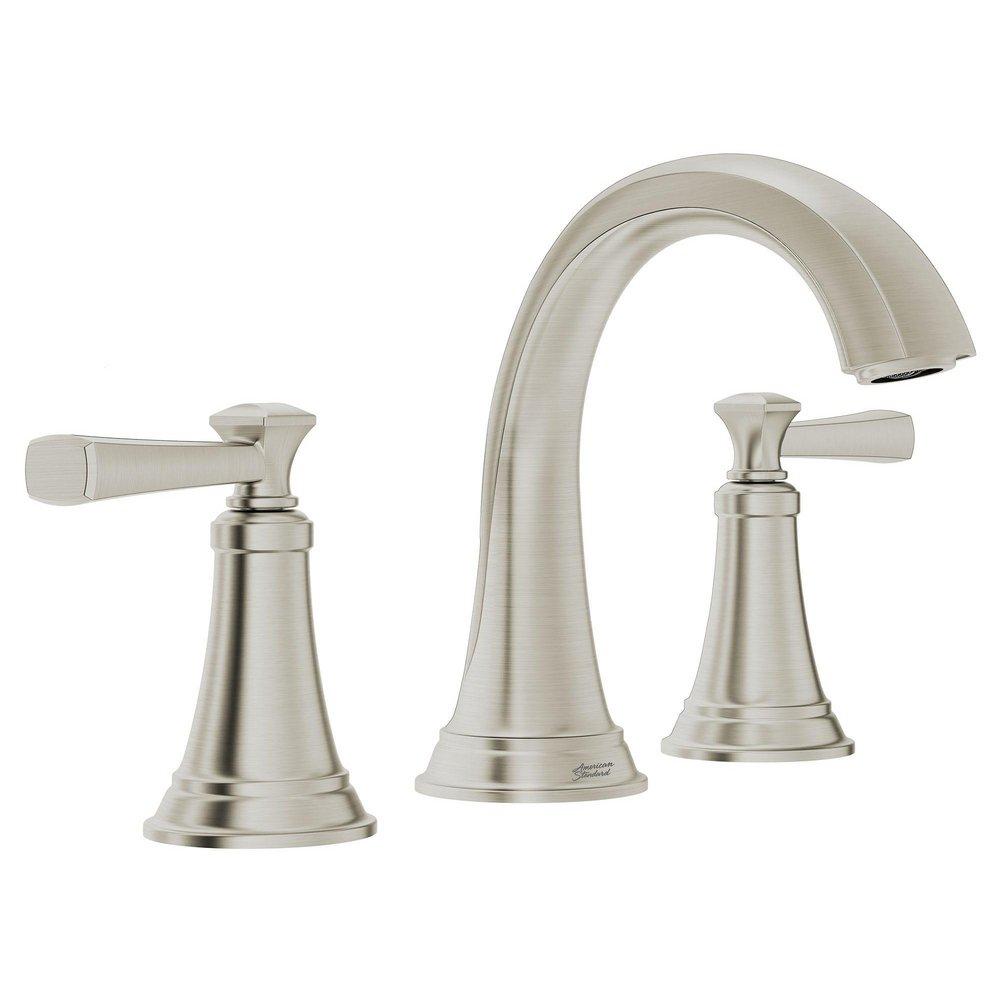 Two Handle Widespread Bathroom Sink Faucet in Brushed Nickel 