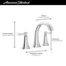 Two Handle Widespread Bathroom Sink Faucet in Brushed Nickel 