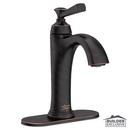 Single Handle Monoblock Bathroom Sink Faucet in Legacy Bronze