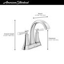 Two Handle Centerset Bathroom Sink Faucet in Matte Black 