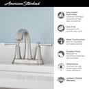 Two Handle Centerset Bathroom Sink Faucet in Polished Chrome 