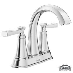 Two Handle Centerset Bathroom Sink Faucet in Polished Chrome