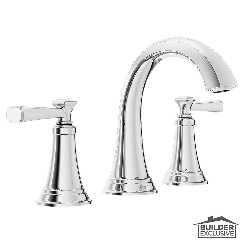 GLENMERE 8-INCH WIDESPREAD 2-HANDLE BATHROOM FAUCET WITH METAL DRAIN 