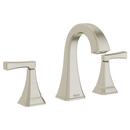 Two Handle Widespread Bathroom Sink Faucet in Brushed Nickel 