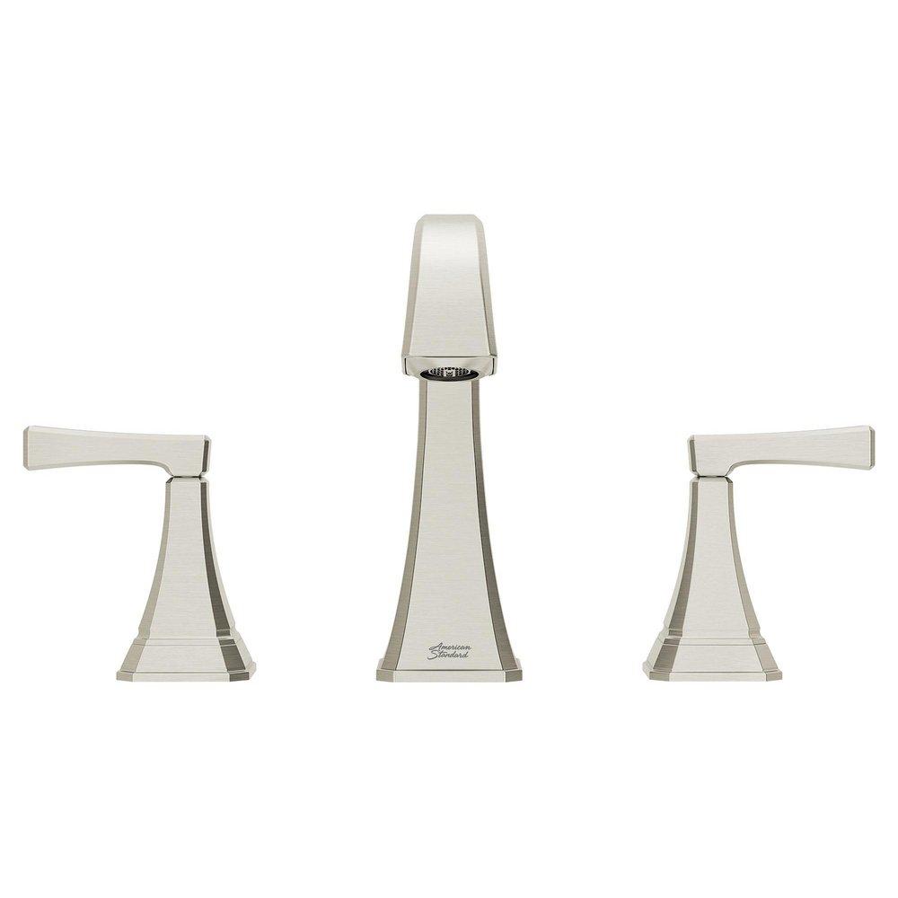 Two Handle Widespread Bathroom Sink Faucet in Brushed Nickel 