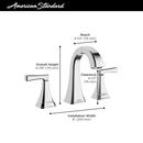 Two Handle Widespread Bathroom Sink Faucet in Brushed Nickel 