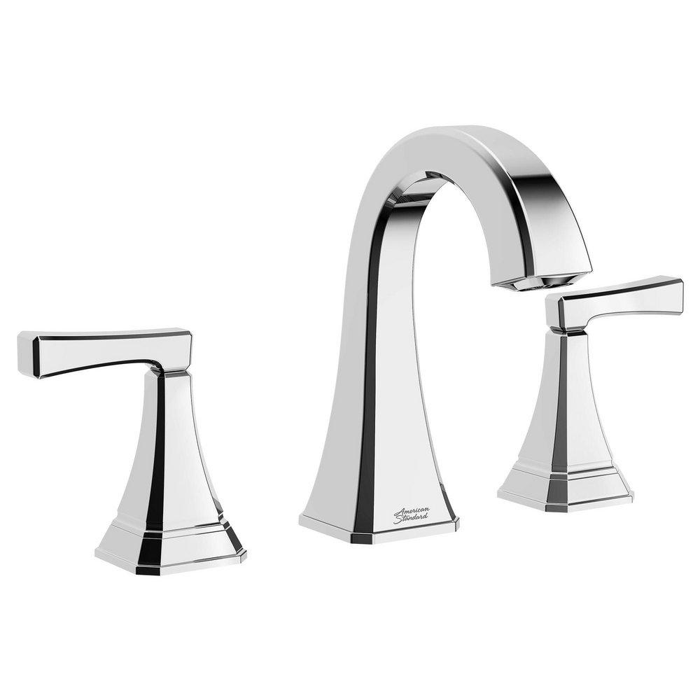 Two Handle Widespread Bathroom Sink Faucet in Polished Chrome 