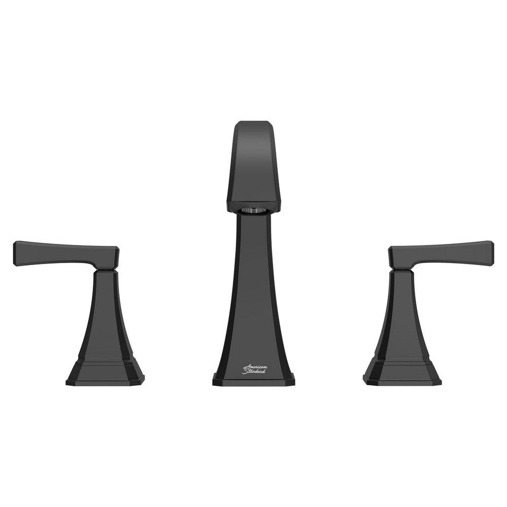 Two Handle Widespread Bathroom Sink Faucet in Matte Black 