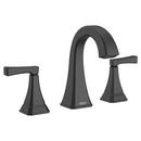 Two Handle Widespread Bathroom Sink Faucet in Matte Black 