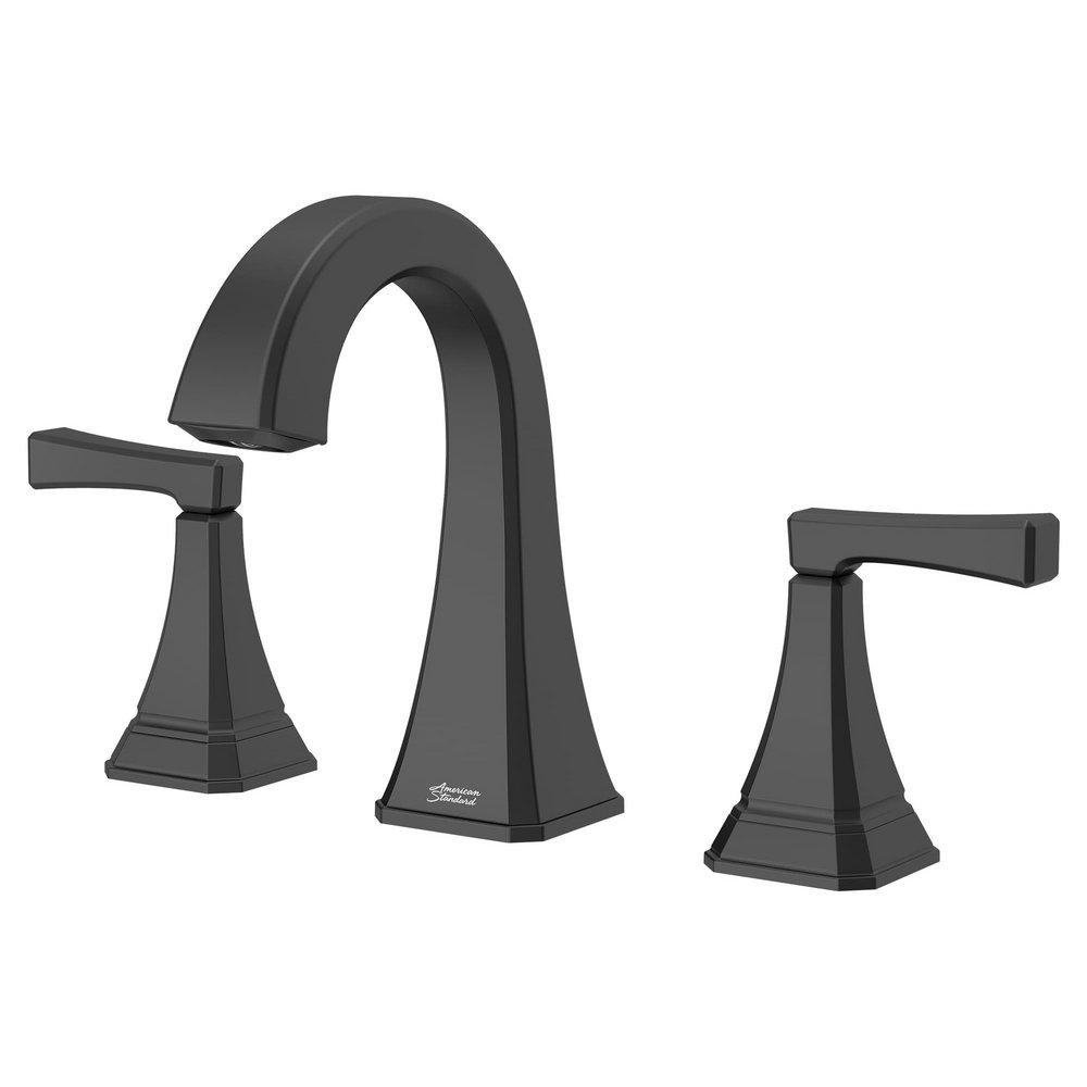 Two Handle Widespread Bathroom Sink Faucet in Matte Black 