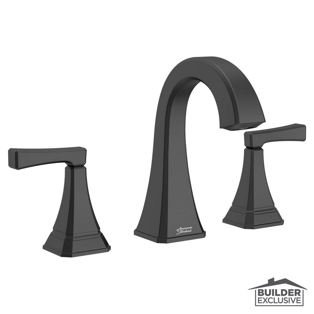 Two Handle Widespread Bathroom Sink Faucet in Matte Black 