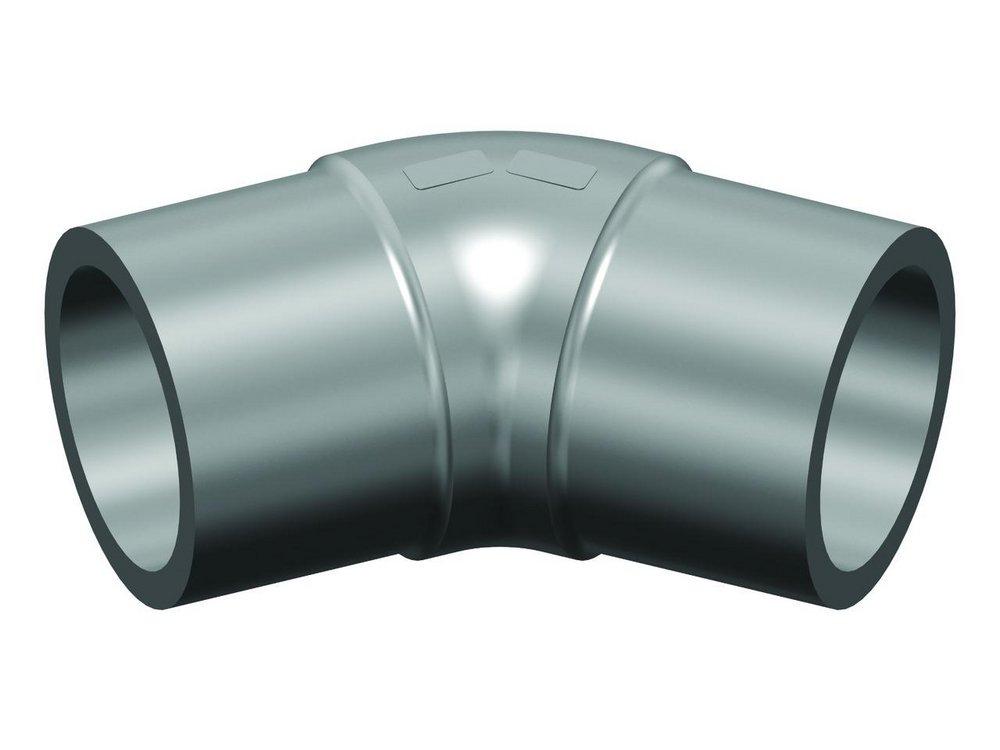 Georg Fischer Central Plastics Butt Weld DR 11 HDPE 45 Degree Elbow 