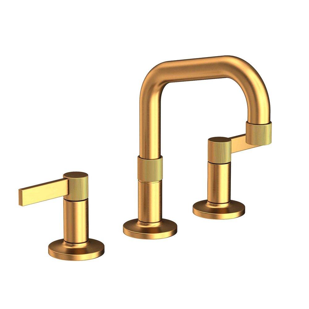Widespread Bathroom Sink Faucet in Satin Gold - PVD 