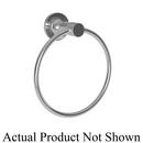 Round Closed Towel Ring in Uncoated Polished Brass - Living
