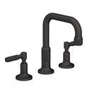 Two Handle Widespread Bathroom Sink Faucet in Flat Black