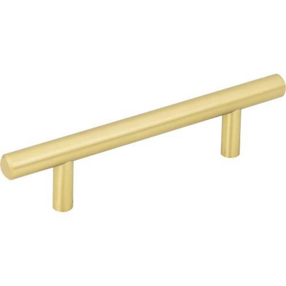 10-PACK OF THE 3 CENTER-TO-CENTER BRUSHED GOLD NAPLES CABINET BAR PULL 
