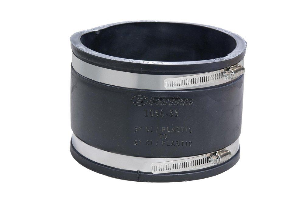 Fernco Cast Iron and Plastic Flexible Coupling 