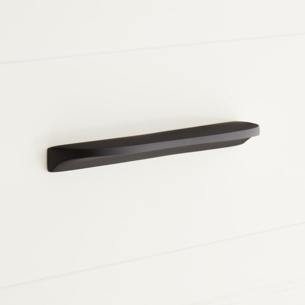 Signature Hardware Satin Black Solid Brass Cabinet Pull 