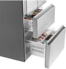 Haier Fingerprint Resistant Stainless 14.50 cu. ft. Bottom Mount Freezer and French Door Refrigerator 