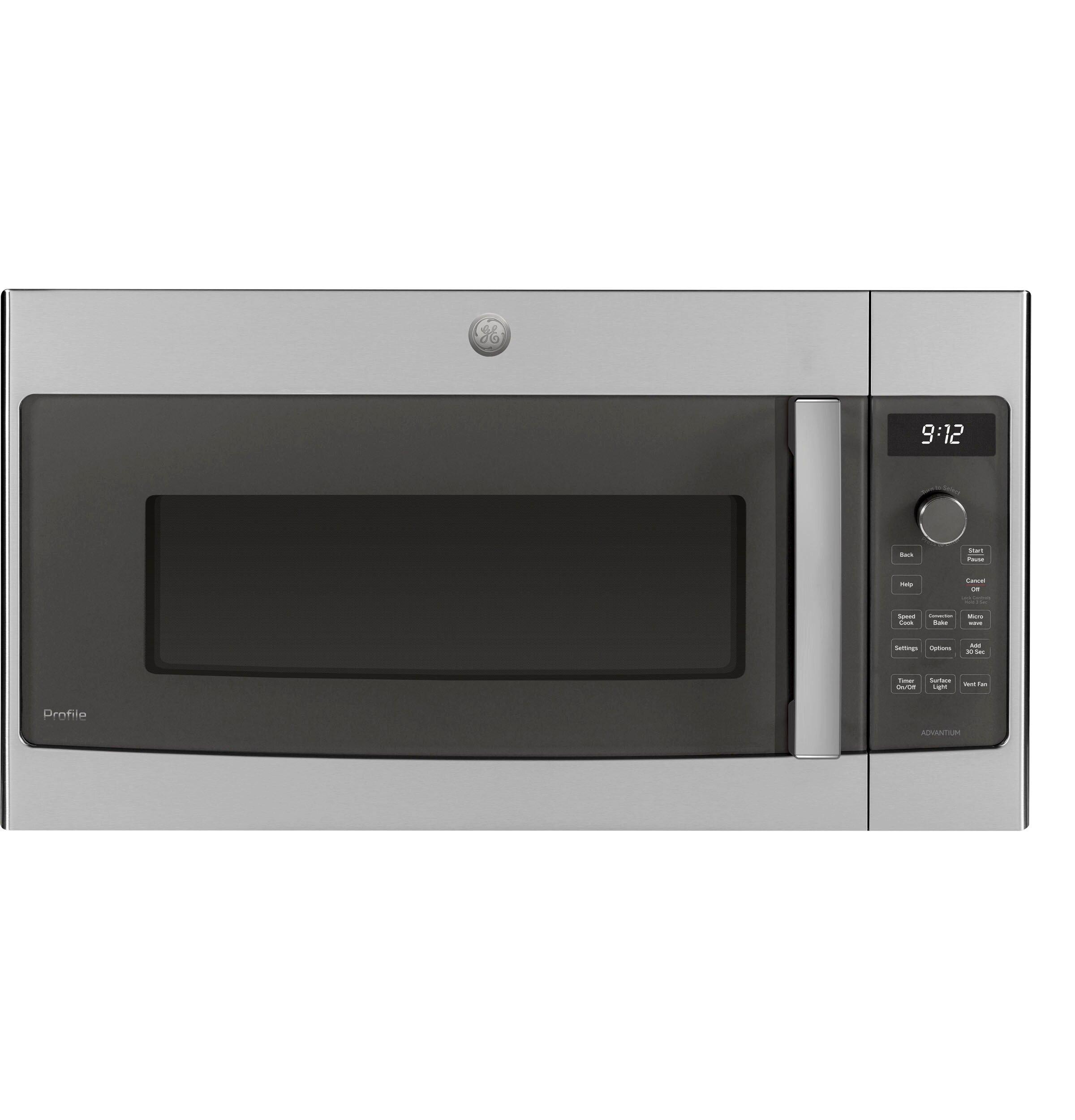 GE Profile&trade; Stainless Steel 1800W 1.7 cu. ft. Recirculating Over the Range Microwave 