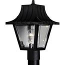 Progress Lighting Textured Black 60W 1-Light Post Mount Lantern 