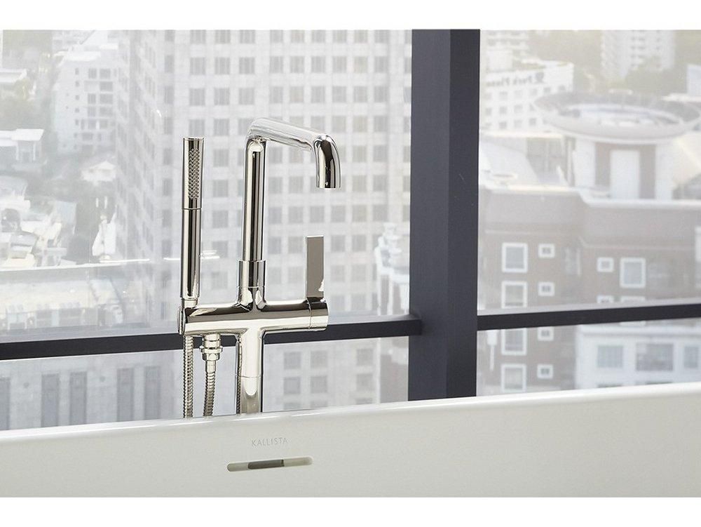 Kallista Polished Nickel Single Handle Lever Floor Mount Filler 