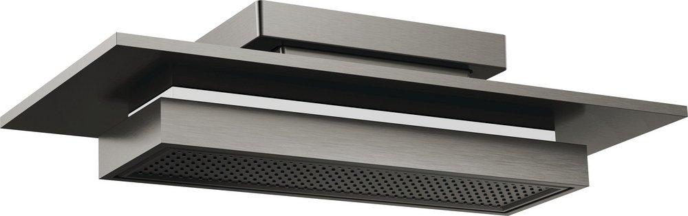 CCY BRIZO FRANK LLOYD WRIGHT 21 SINGLE-FUNCTION RAINCAN SHOWERHEAD W/ INTEGRATED LIGHTING LUXE STEEL 