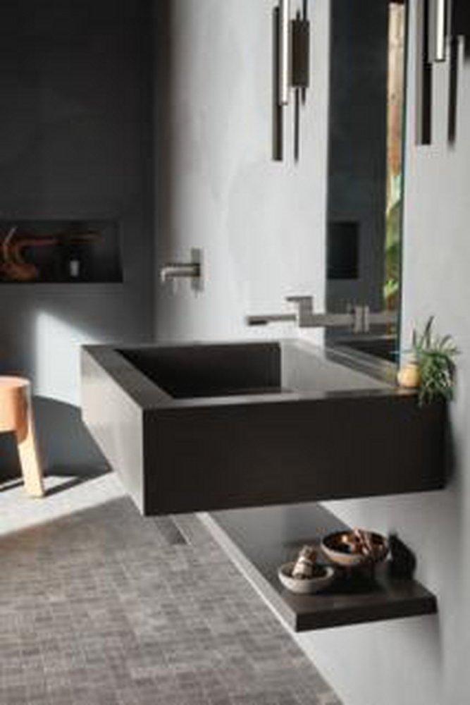 BRIZO FRANK LLOYD WRIGHT THERMOSTATIC VALVE HANDLE KIT - LEVER LUXE STEEL 