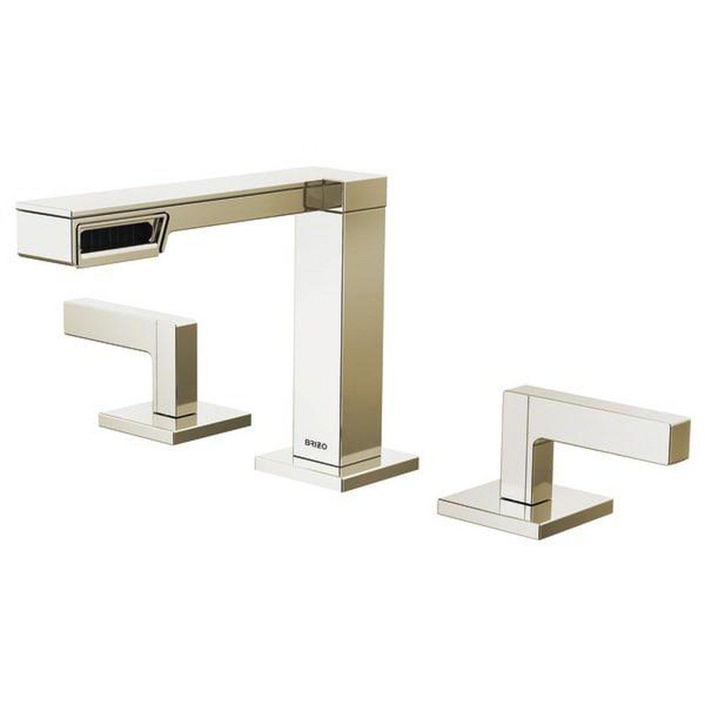 Brizo Polished Nickel No Handle Widespread Bathroom Sink Faucet 