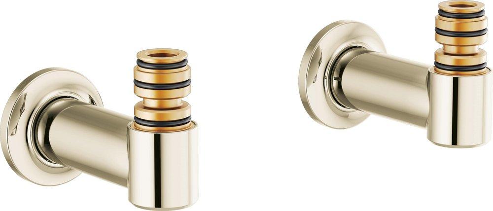 BRIZO FRANK LLOYD WRIGHT WALL MOUNT TUB FILLER UNIONS POLISHED NICKEL 