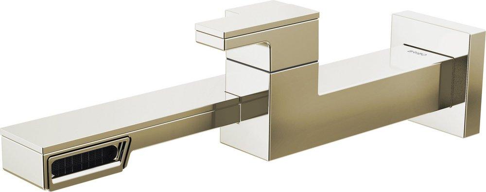Brizo Polished Nickel Single Handle Wall Mount Bathroom Sink Faucet 