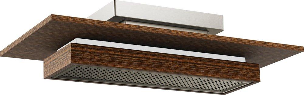 Brizo Luxe Nickel/Teak Wood Single Function Canopy Spray Showerhead 