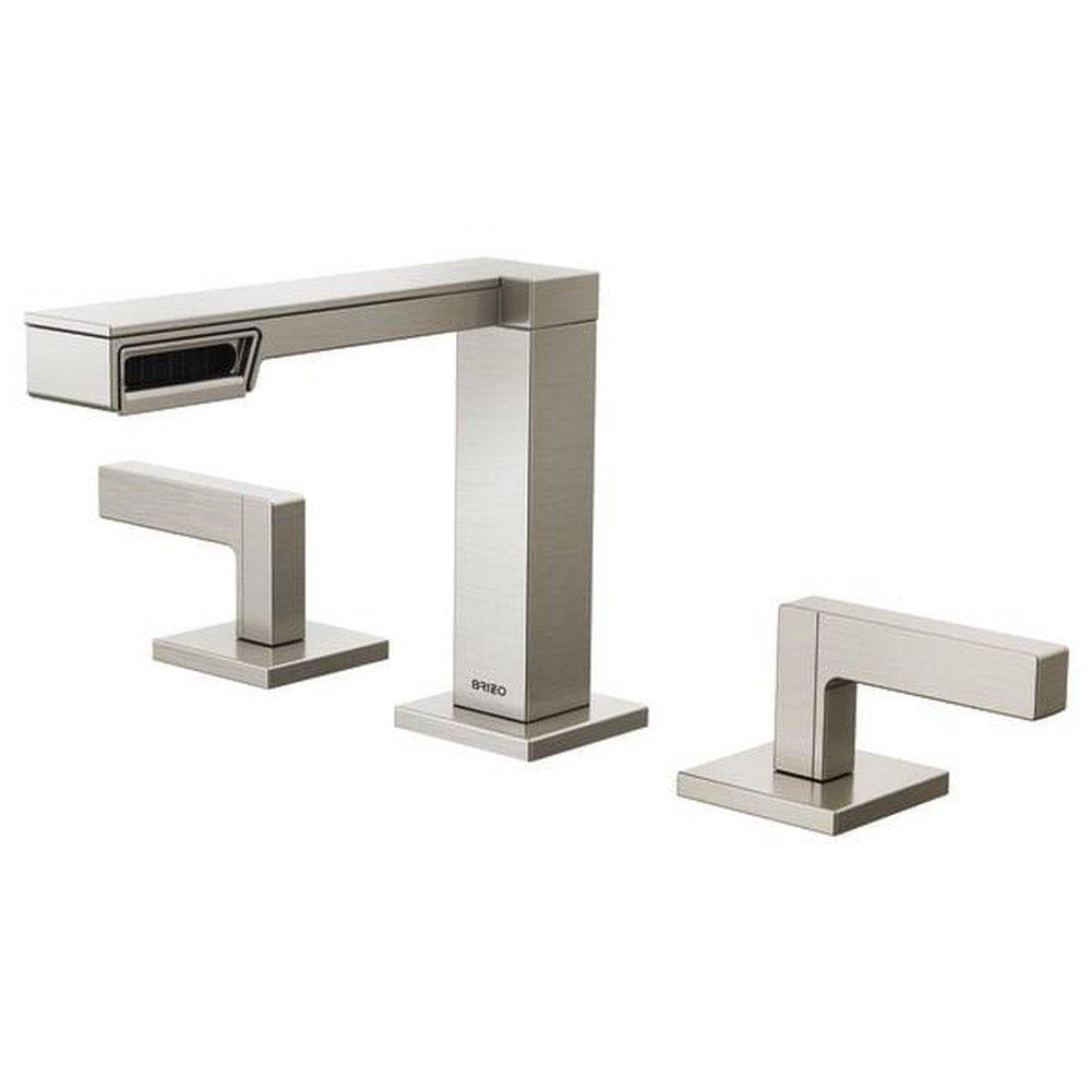 Brizo Luxe Nickel No Handle Widespread Bathroom Sink Faucet 