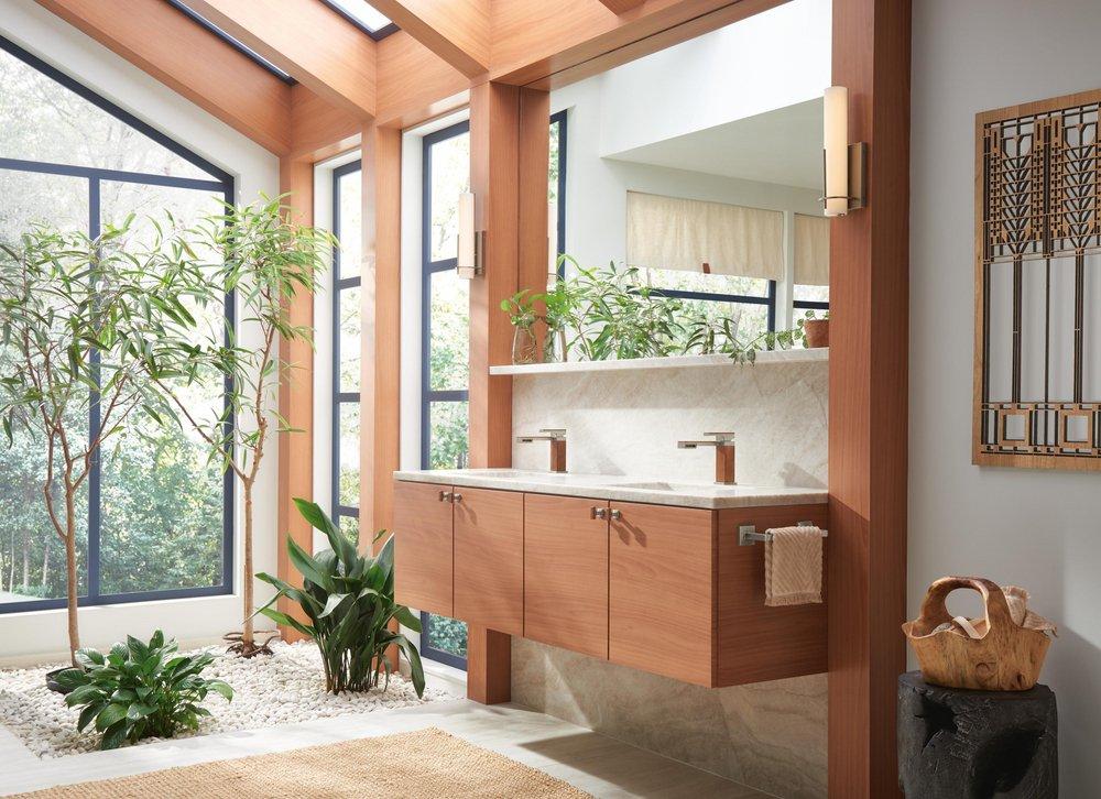 Brizo Luxe Nickel 8 in. Towel Bar 