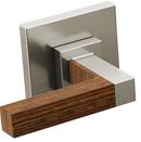 BRIZO FRANK LLOYD WRIGHT WALL MOUNT TUB FILLER HANDLE KIT - LEVER LUXE NICKEL / TEAK WOOD 