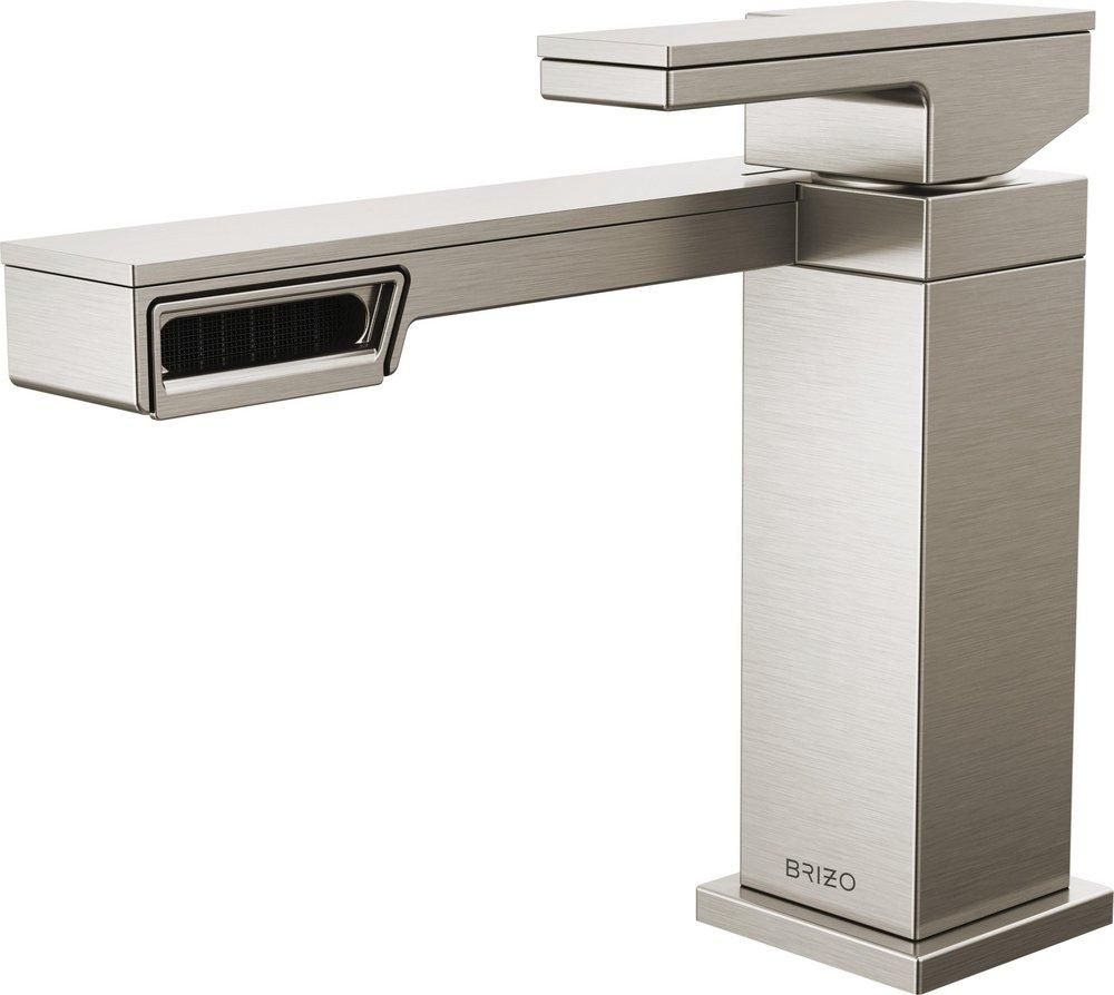 Brizo Luxe Nickel Single Handle Bathroom Sink Faucet 