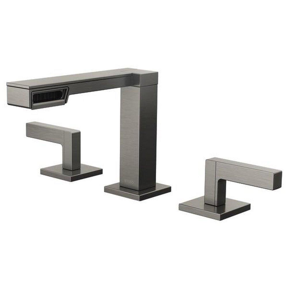 Brizo Brilliance Luxe Steel No Handle Widespread Bathroom Sink Faucet 