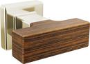 Drawer Knob in Polished Nickel Wood