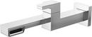 Single Handle Wall Mount Bathroom Sink Faucet in Polished Chrome