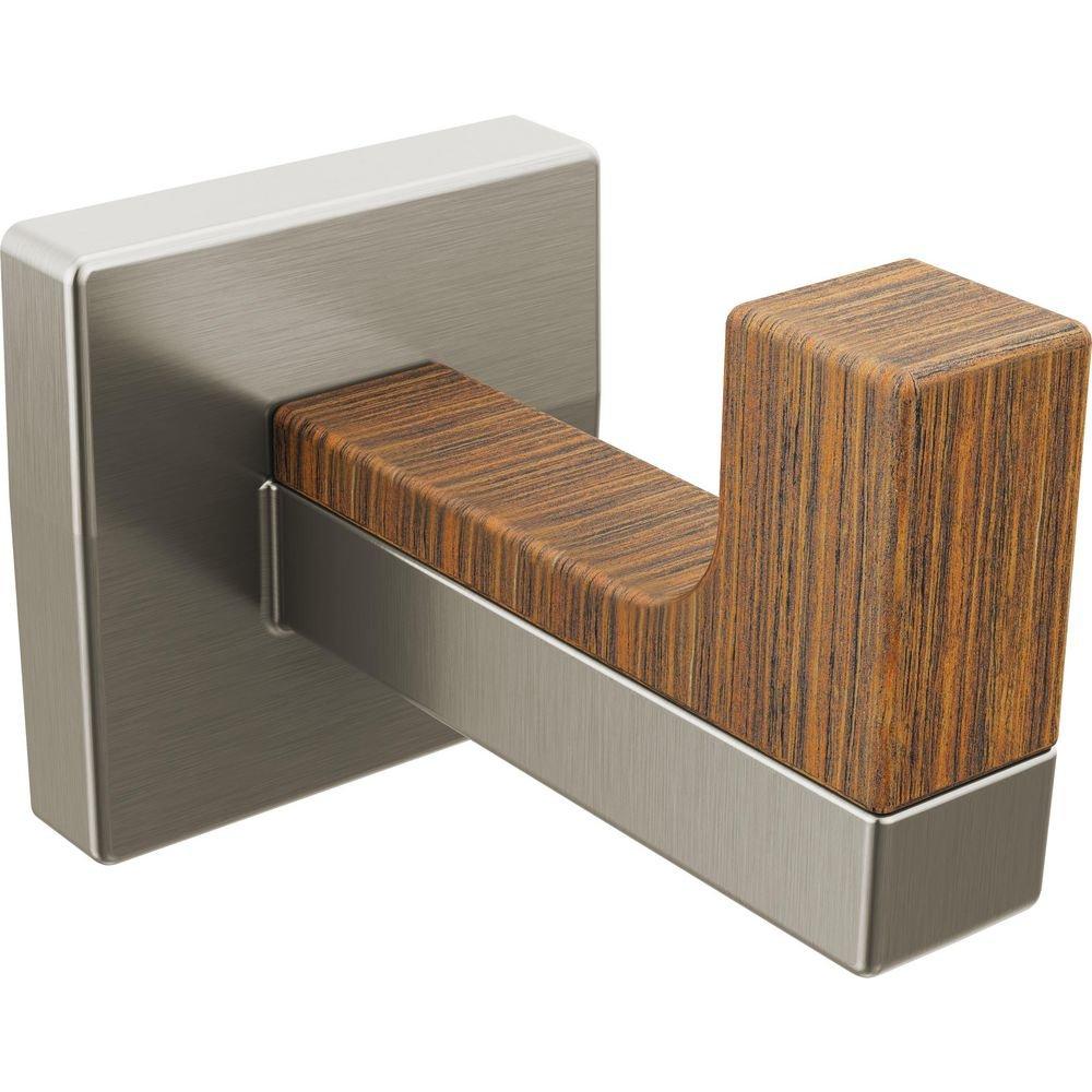 Brizo Luxe Nickel 1-Hook Robe Hook 