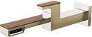 Single Handle Monoblock Bathroom Sink Faucet in Brilliance® Polished Nickel with Wood