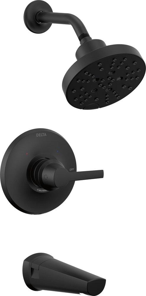 Delta Faucet Matte Black Single Handle Multi Function Bathtub & Shower Faucet (Trim Only) 