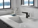 Single Handle Monoblock Bathroom Sink Faucet in Matte Black 