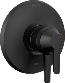 Single Handle Pressure Balancing Valve Trim in Matte Black