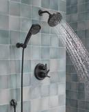 Delta Faucet Matte Black Two Handle Pressure Balancing Valve Trim 