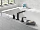 Delta Faucet Matte Black Two Handle Roman Tub Faucet Only (Trim Only) 