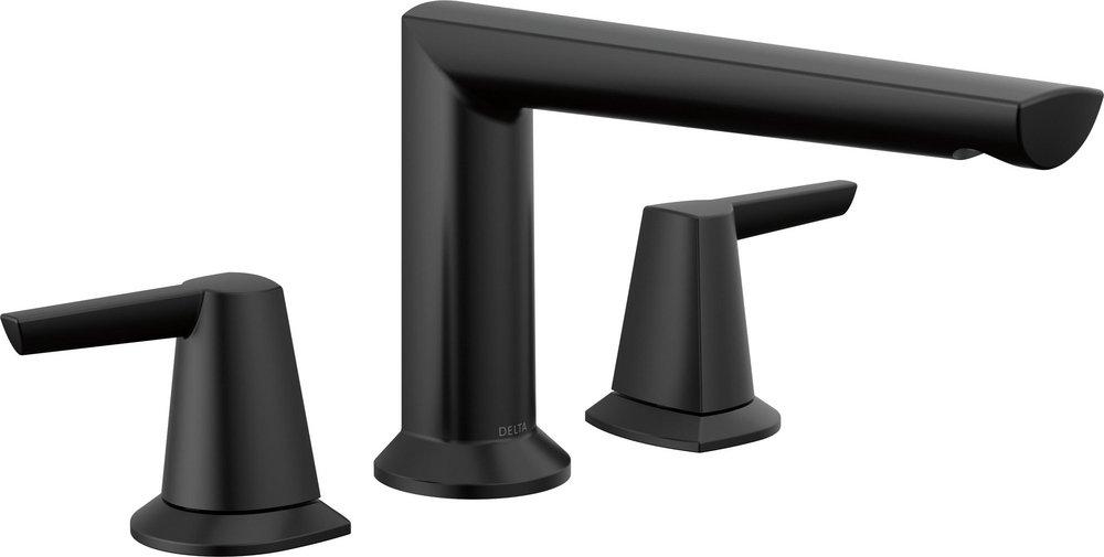 GALEON 3-HOLE ROMAN TUB TRIM MATTE BLACK 