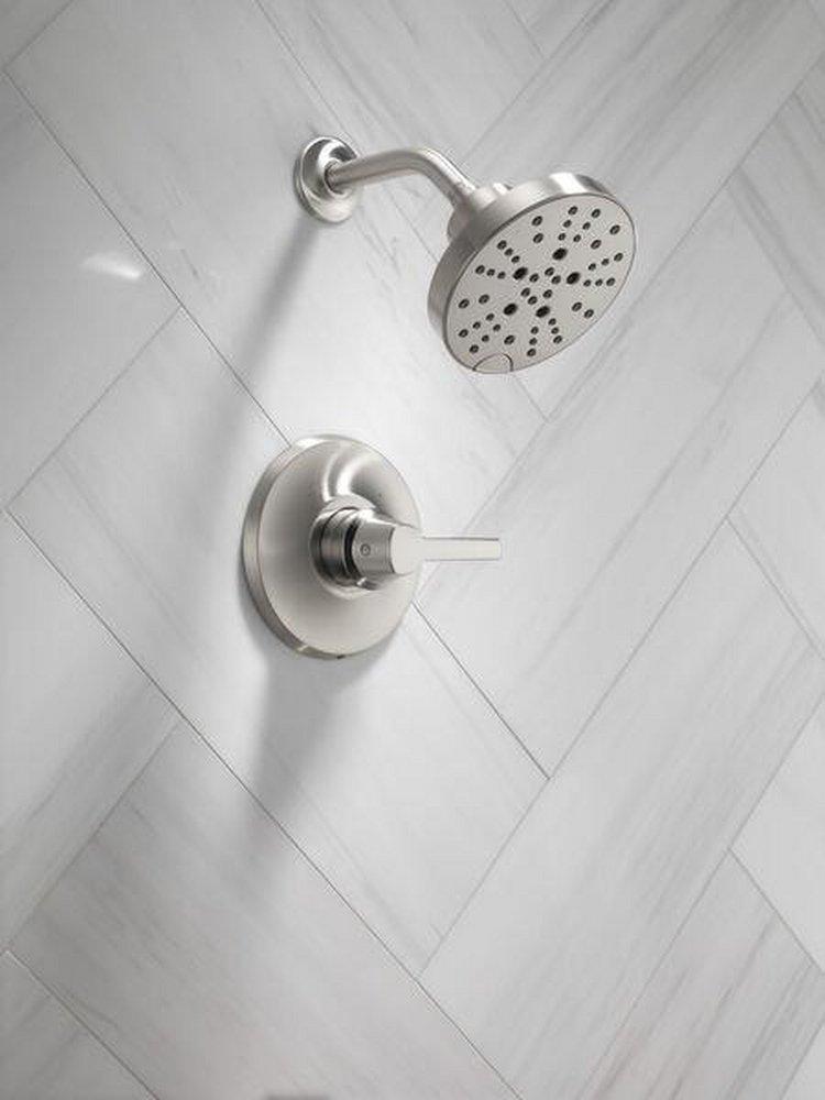 Delta Faucet Lumicoat Stainless Single Handle Bathtub & Shower Faucet (Trim Only) 